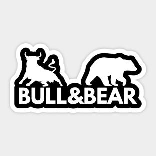 The Bull and Bear Artwork 3 Sticker